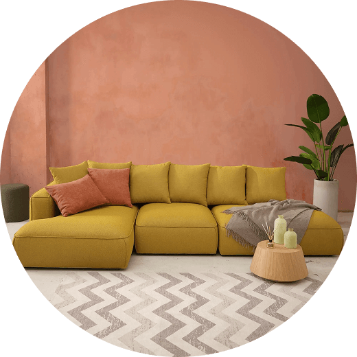 Диваны в стиле Джапанди