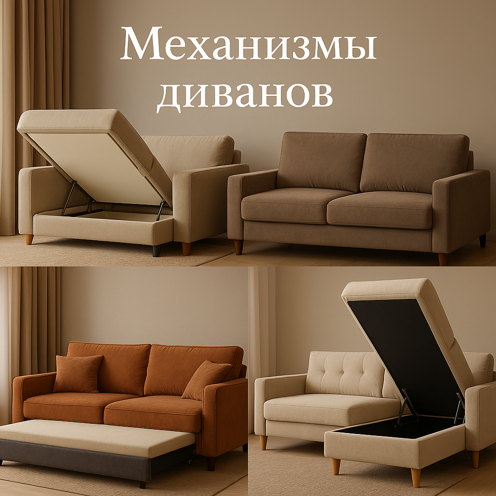 Обзор механизмов диванов: какие бывают и как выбрать для сна и ежедневного использования