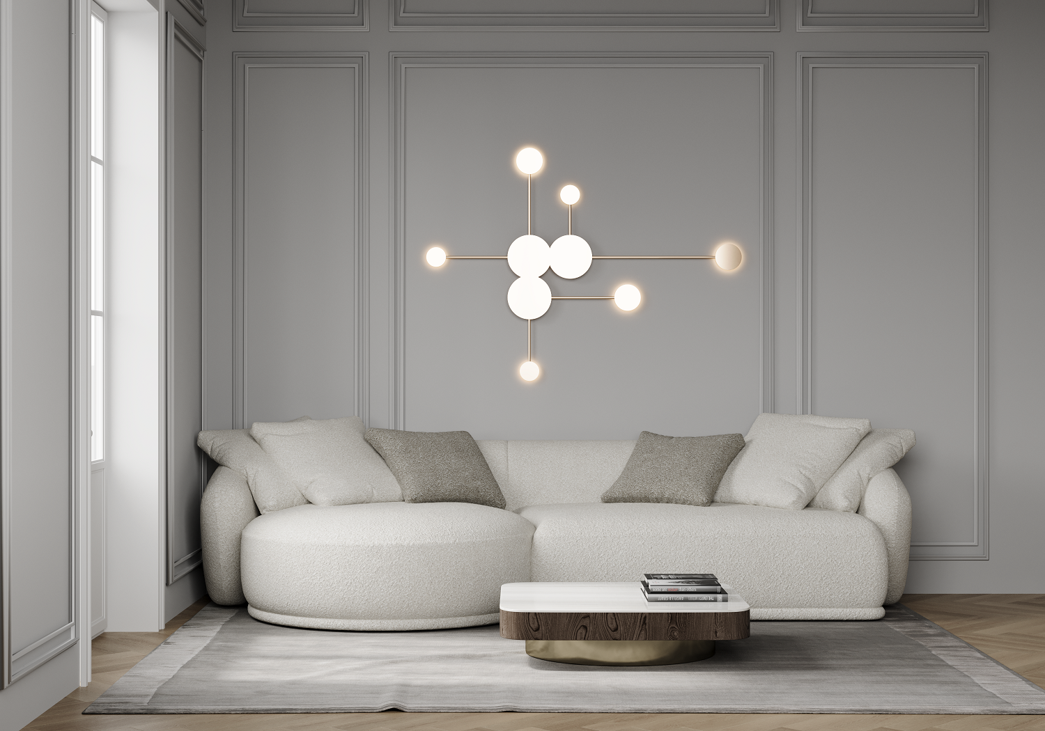 Диван SHELL 3210х1280